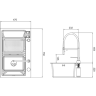 Многофункциональная мойка для кухни GAPPO GS7547-15 сатин